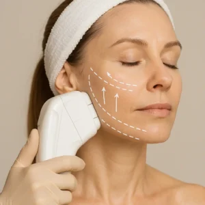 Woman having HI-FU to reduce wrinkles call LA LIPO Chadwell Heath Now!