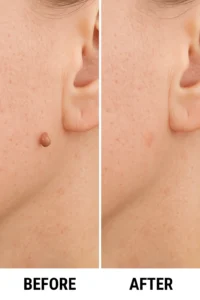 Skin tags removal Chadwell Heath before and after