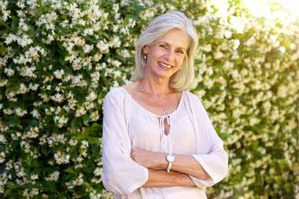 Older woman happy with urinary incontinence treatment Chadwell Heath